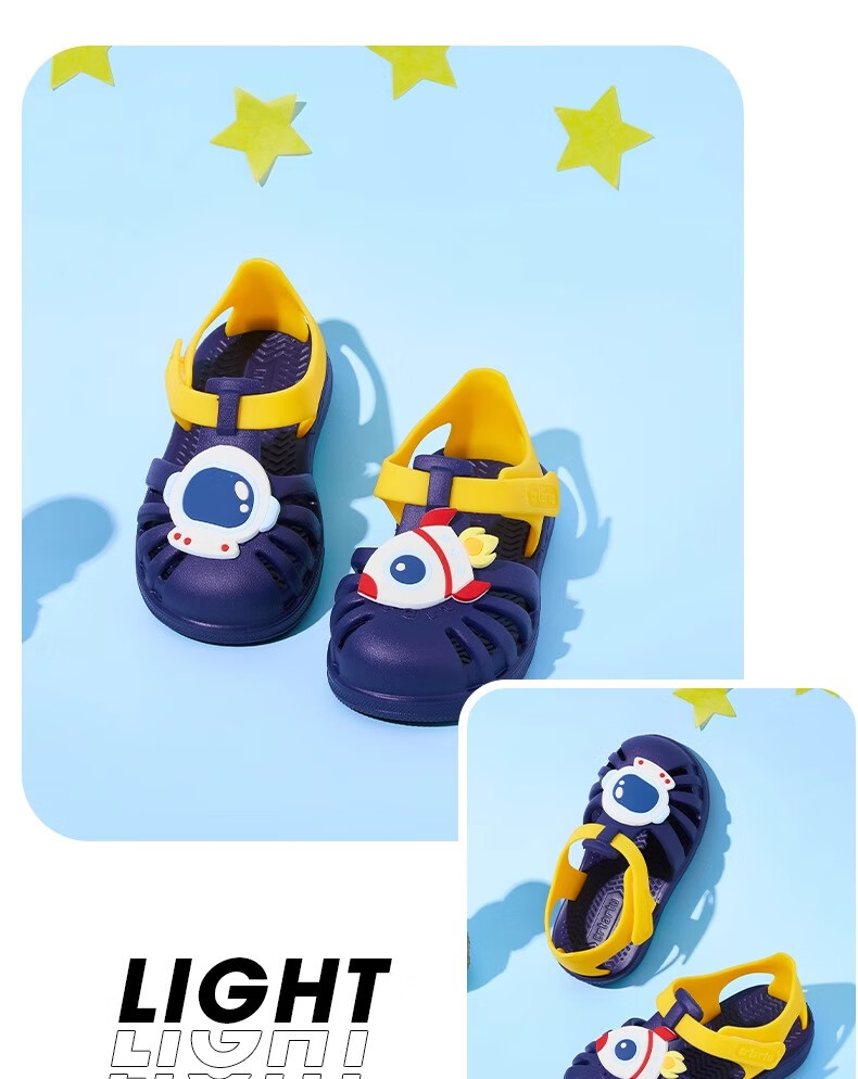 Katetu Children's Perforated Shoes, Boys' Sandals, Summer Girls' Water Stepping Quick-Drying Beach Shoes, Baby Slippers XBI76 16