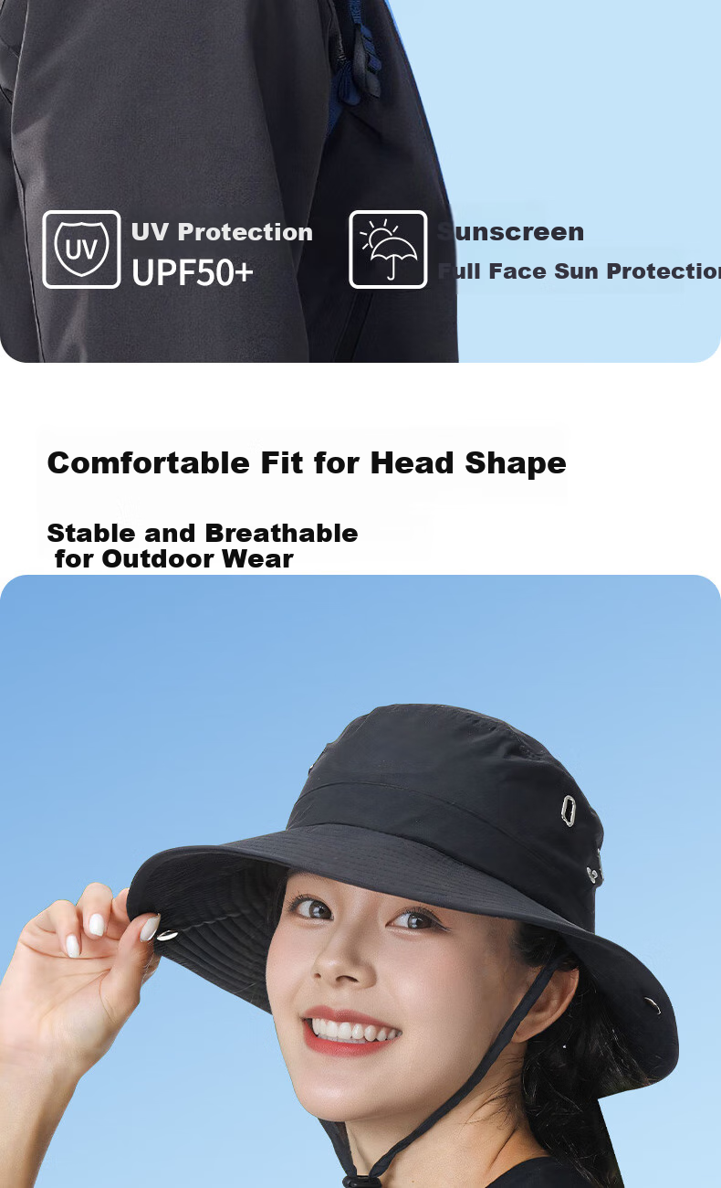 CARTELO Sun Protection Hat for Men And Women, Summer Outdoor UV-Resistant Sun Hat for Cycling, Hiking, Fishing And Beach Wear 4
