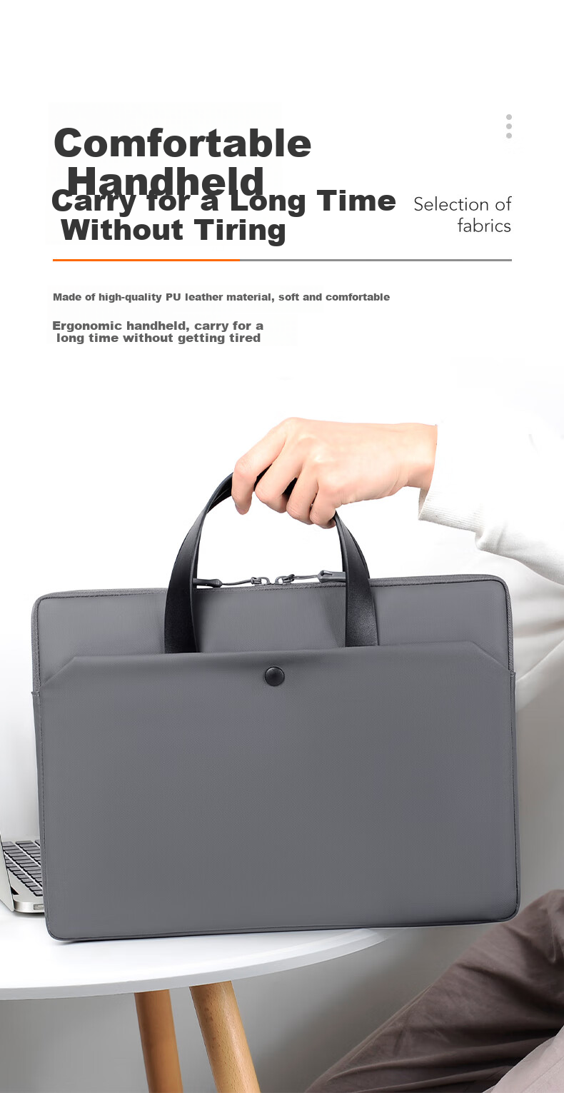 DiyiGongfang Laptop Bag for Men And Women, Handheld Notebook Case for Macbook Pro 16-Inch, Compatible with Apple, Lenovo Legion, Huawei Honor, Business Commute Laptop Bag 5