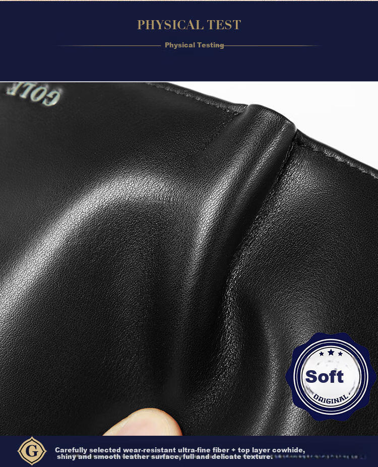 GOLF Men's Wallet, Vertical Style, Soft Leather Billfold, Multi-Card Slots, Bank Card Holder, Business Casual, Lightweight Coin Purse, Gift Box Packaging 3