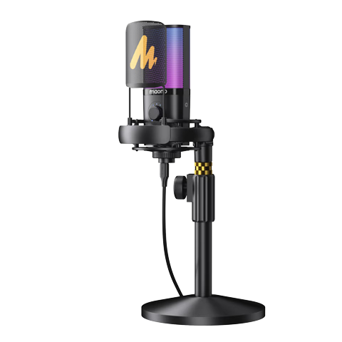 Maono Microphone Sound Card All-In Computer Live Streaming, Singing, Recording, Noise Reduction, Built-In Sound Card, Reverb, Condenser Microphone, Shaker PM450 Desktop Model