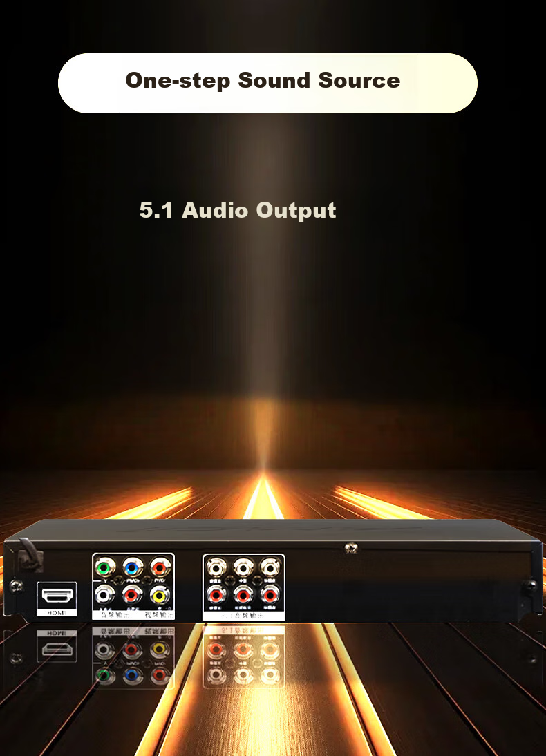 Amoi SA-891 DVD Player CD VCD DVD Qiaohu Player Disc Player Optical Drive USB MP3 (Black) 5