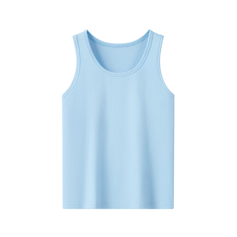 Hengyuanxiang Kids Vest Boys and Girls 7A Antibacterial Mite-Resistant Summer Thin Solid Cotton Sleeveless Base Layer Vest