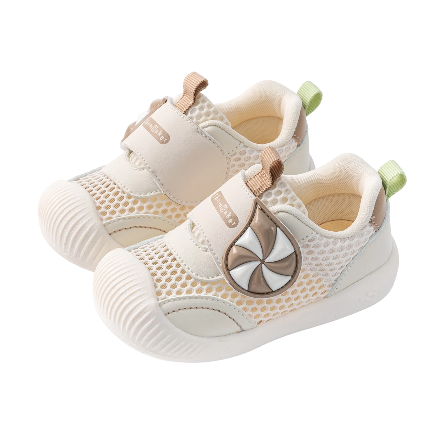 Tomberk Toddler Walking Shoes Boys Baby Sandals Summer Mesh Infant Soft Sole Functional Girls Shoes 1-3 Years Pink Size 17