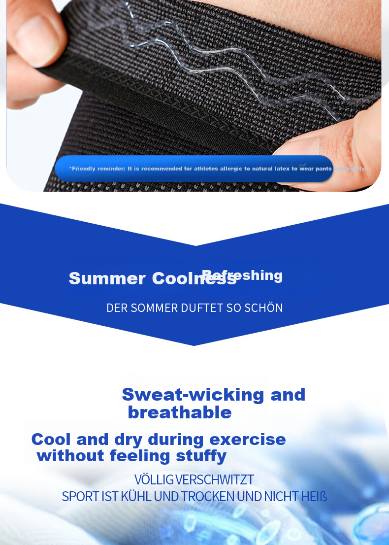 Bamaier Knee Brace for Sports, Running, Basketball, Badminton, Hiking, Anti-Slip Meniscus Injury Prevention Medical-Grade Knee Support for Men And Wome 9