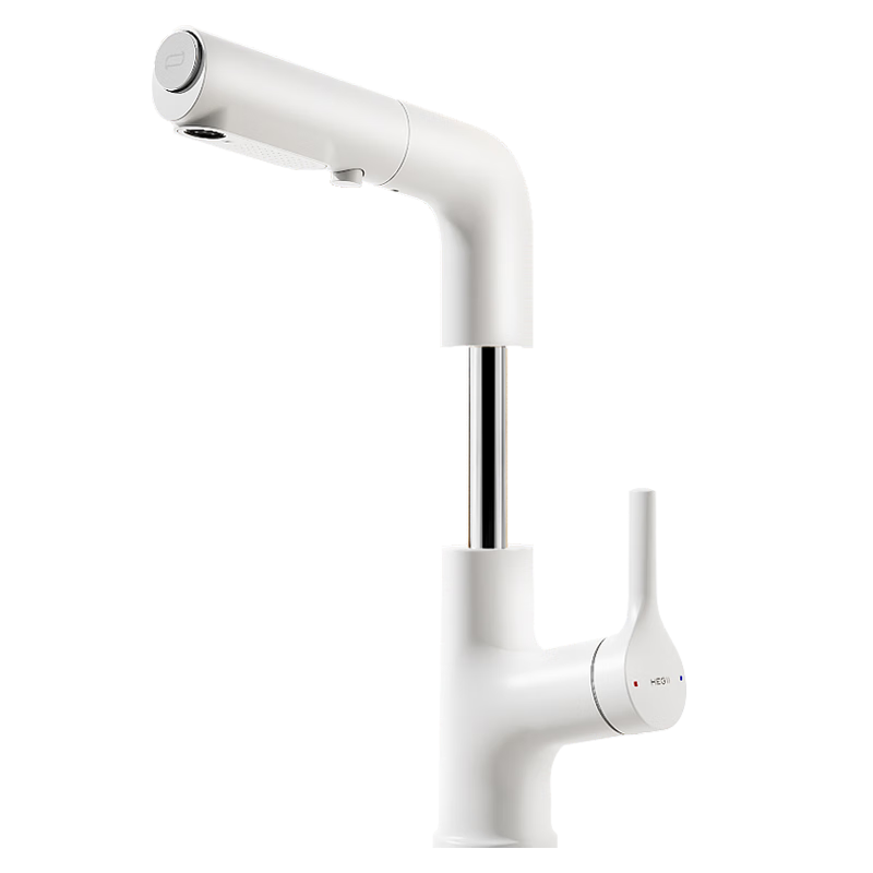 HEGII Bathroom Sink Faucet, Toilet Cabinet Pull-Out Lifting Rotating Hot And Cold Water Tap HMF927-115