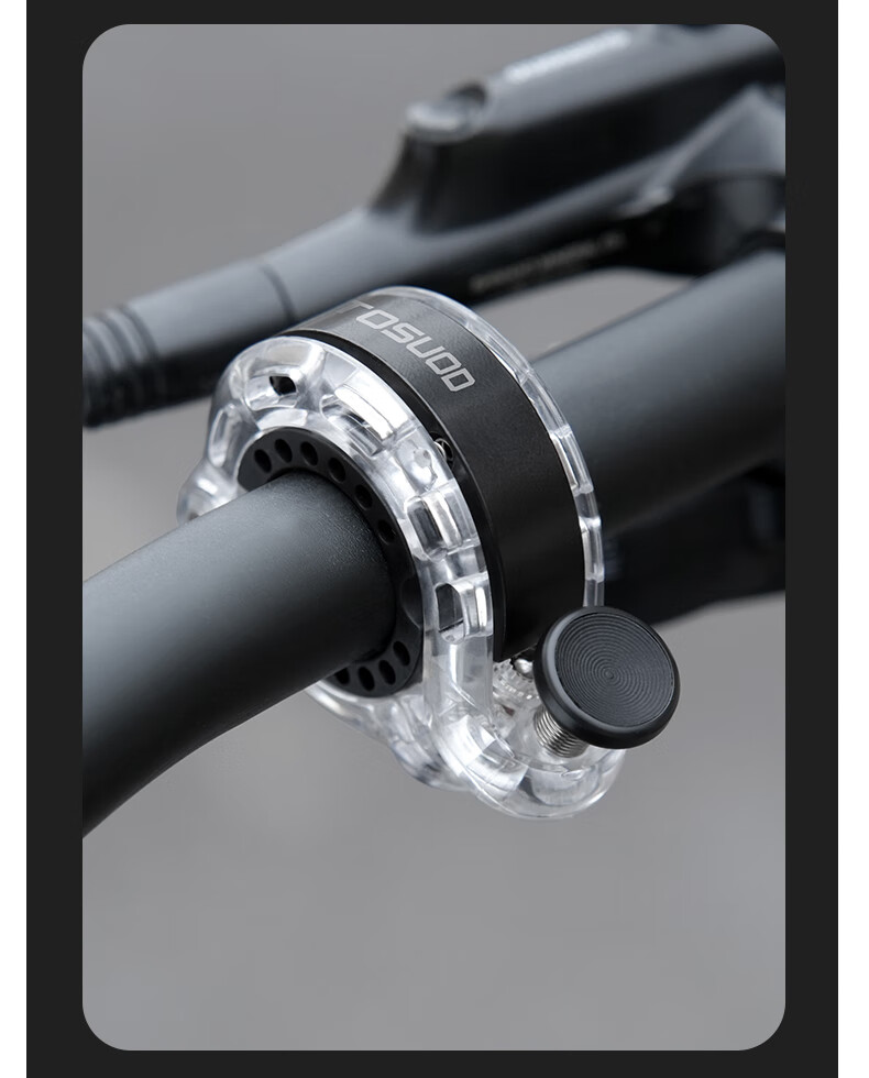 Tasiduizhang Bicycle Bell for Mountain And Road Bikes, Ultra-Loud Invisible Horn, Portable Universal Cycling Accessory, Black 11