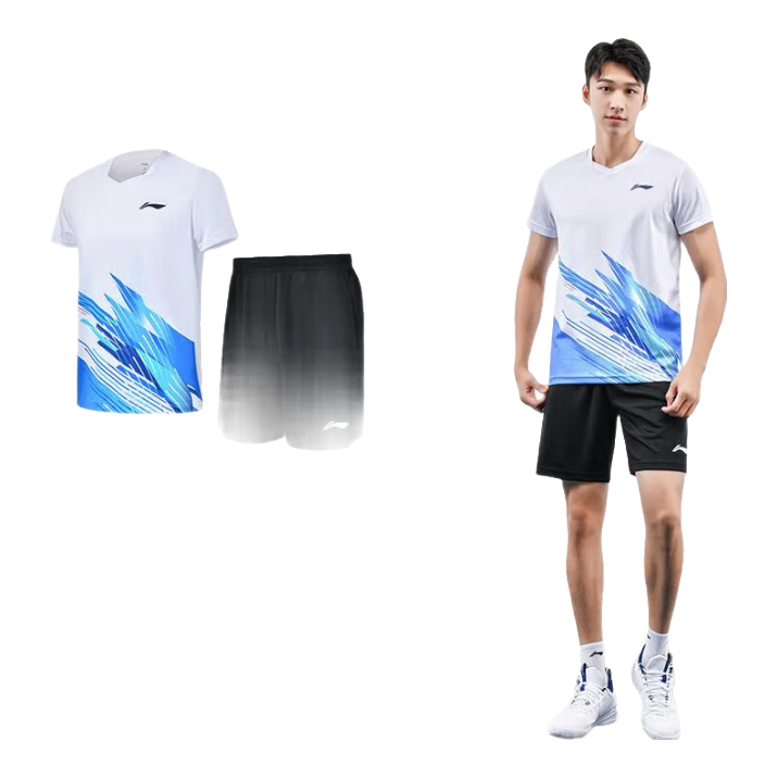 Li-Ning Badminton Club Series Quick-Dry Competition Set for Men And Women, Two-Piece Match Uniform Team Outfit