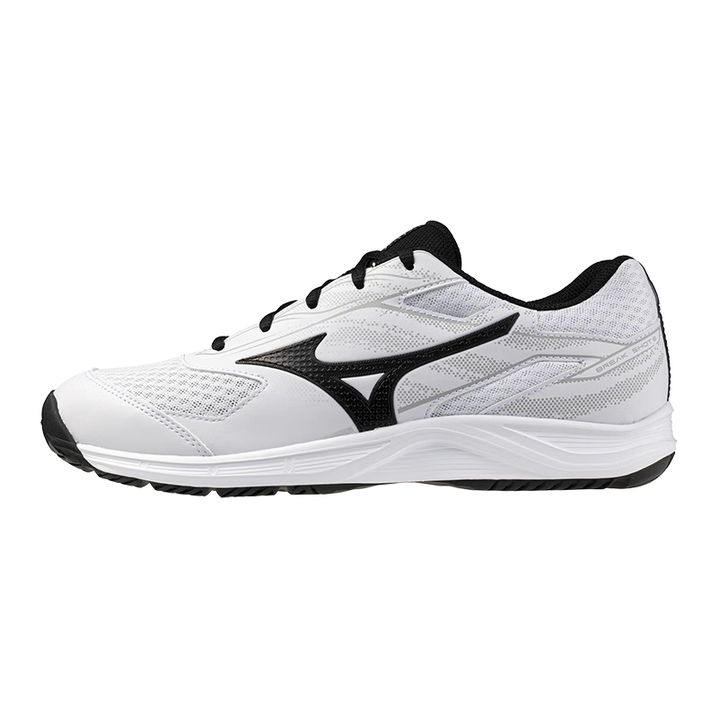 MIZUNO Tennis Shoes for Men, Youth Comprehensive Training, Student Sports, Suitable for Badminton And Volleyball, Wide Fit, White, Size 40