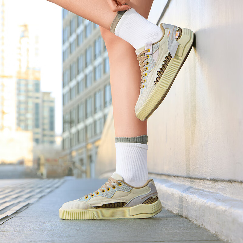 361° Women's Canvas Shoes, Spring And Summer Casual Breathable Flat Shoes, Low-Top Versatile Sneakers, 682526604-3