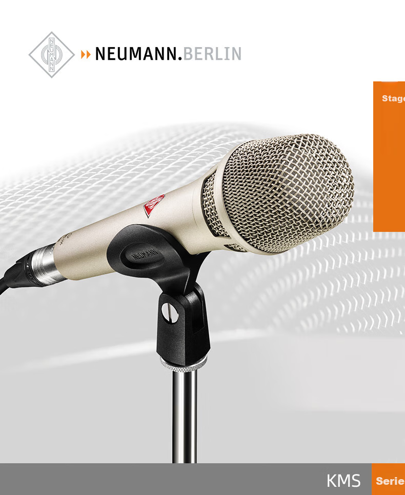 NEUMANN German Imported KMS105 Live Microphone, Professional Condenser Handheld Wired Microphone for Streamers, Singers, Live Stage Performances, Singing, Neumann Microphone with Noise Reductio 1