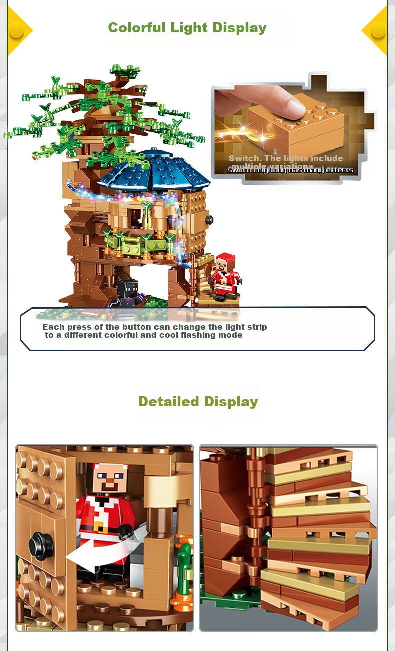 Quweitongnian My World Building Block Toy Miniature World Boy's Assembly Model Boy's And Girl's Christmas Gift 7