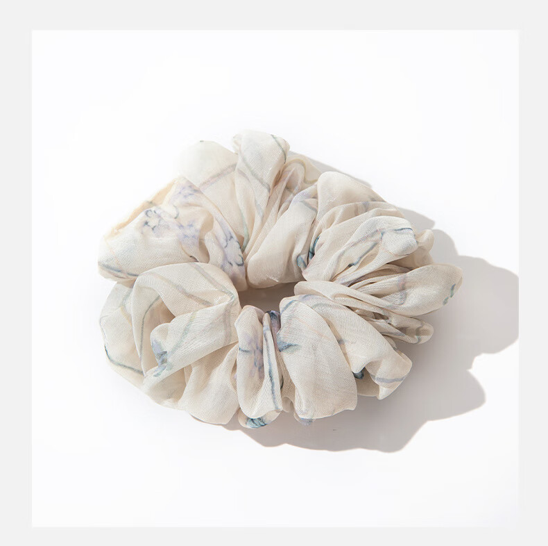 Qlady New Chinese-Style Ink Washed Hair Tie, Hair Accessory, 2026 Elastic Band, Hair Bun Maker, Hair Ornament, Hair Flower, Mid-Autumn Festival Gift 3