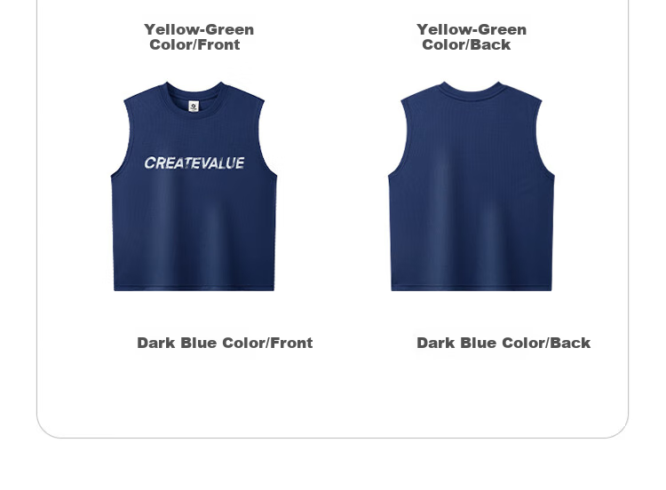 Zuoxi Boys' Tank Top, Summer Thin Sleeveless T-Shirt, 2026 New Children's Top, Mesh Quick-Dry Trendy, Yellow-Green, Size 140 5