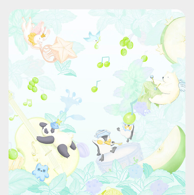 Babycare [Maternity Gift - New Customer 59 Yuan] Mulberry Silk Baby Romper Jumpsuit Green Grape Melody 73cm 15