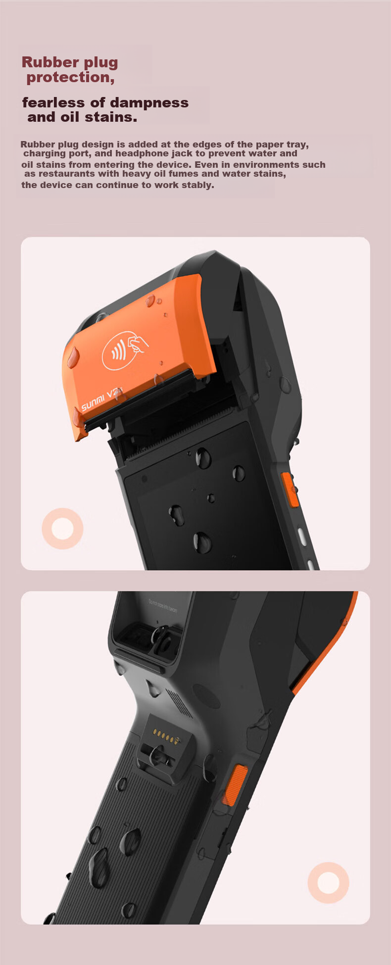 Sunmi V2s Standard Edition Handheld Thermal Printer for Mobile Ordering, Cashier, Queue Numbering, Meituan Takeout, Ele.me - Open Version 2+16GB 11
