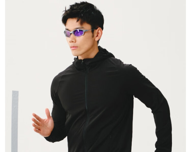 JD Jingzao Ultra-Light Three-Protection Running Sports Jacket Men Spring Outdoor Water-Repellent Breathable Sportswear Light Blue 3XL 14