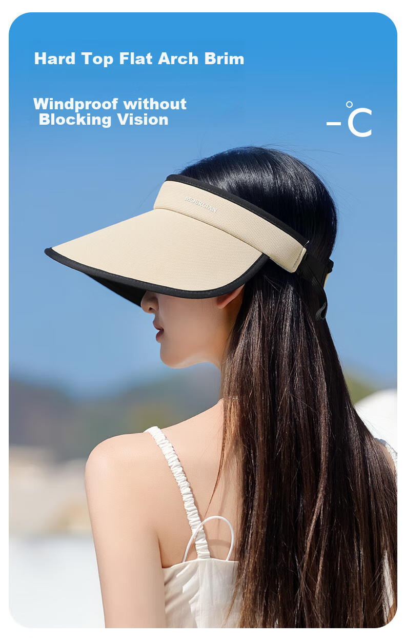 MOERCIAN Sun Protection Hat for Women, Wide Brim Outdoor Hat, Foldable Visor Sunhat for Summer UV Protectio 16