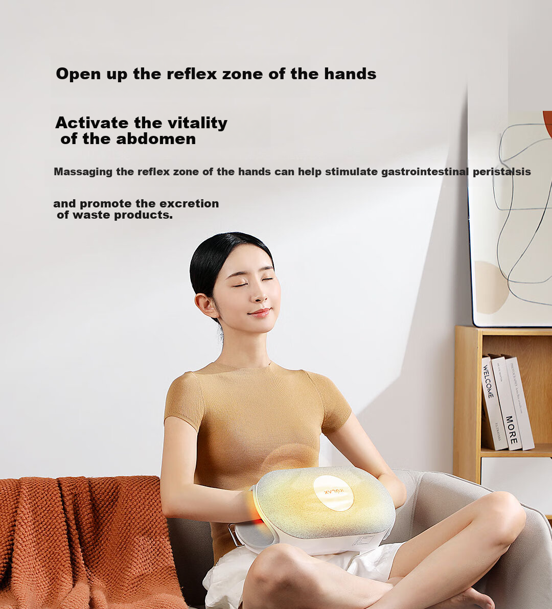 KCOTSON Graphene Multifunctional Hand And Abdomen Massager, Hand Care Massage Device, Electric Heated Warm Birthday Gift, New Year Present for Girlfriend, Valentine's Day Gift for Me 19