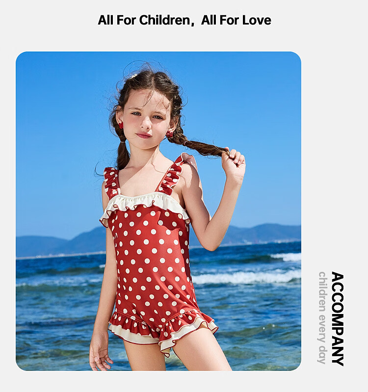 ASK JUNIOR Kids Sunscreen Swimsuit Summer Girls Teen Hong Kong Style One-Piece Swimwear Youth Beach Vacation 160 7