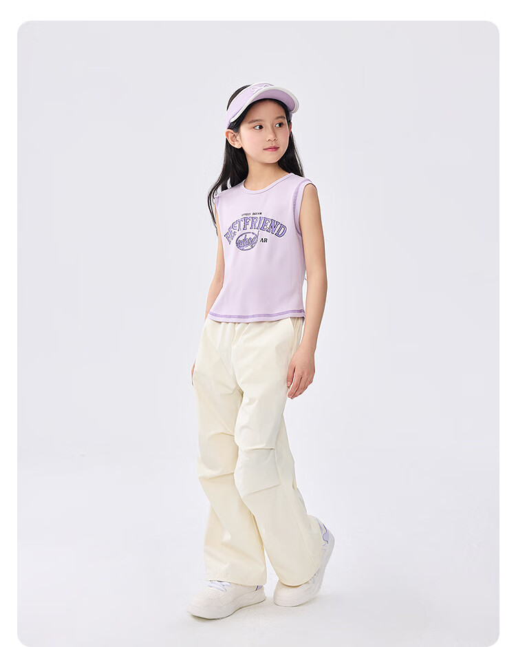 BALABALA Kids Girls Sleeveless Vest 2025 Summer Fashion Sweet Cool Style Top for Older Children 208225122003 16