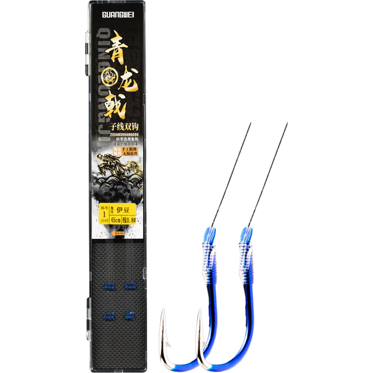 GW No.6 Izu 20-Pack Pre-Tied Double Hook Fishing Rig Set Fishing Gear Accessories