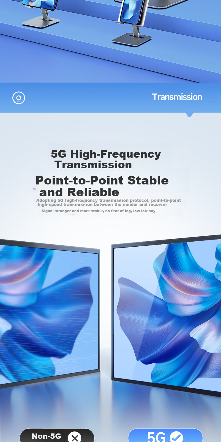 Skyworth Wireless Screen Mirroring Device, High-Definition Enterprise-Level Office Meeting Home Use, Smart Screen Mirroring for Mobile Phones, Laptops, Monitors And Projectors, HD HDMI One-Click Intelligent Screen Mirroring GDWBZ9-2K 11