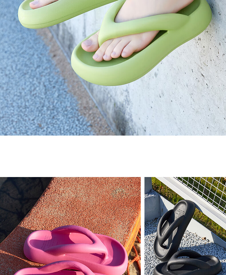 Lidani Summer Soft Sole Non-Slip Women's Flip Flops Cute Fashionable INS Style Outdoor Beach Bathroom Home Slippers 14