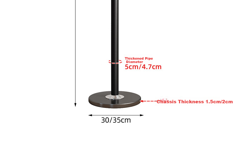 Shengnuoyilin Floor-Standing Coat Rack, Simple Home Marble-Effect Clothes Hanger Stand, Antique Bronze Brow 6