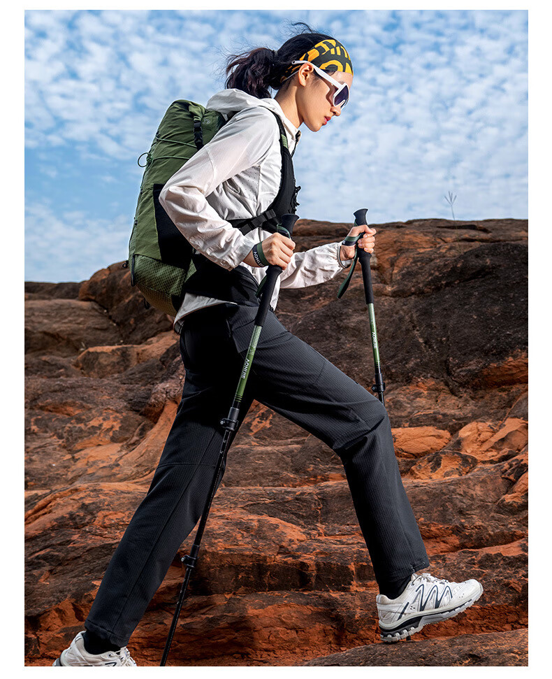 AONIJIE Telescopic Ultra-Light Aluminum Alloy Hiking Trekking Pole Outdoor Walking Stick 14