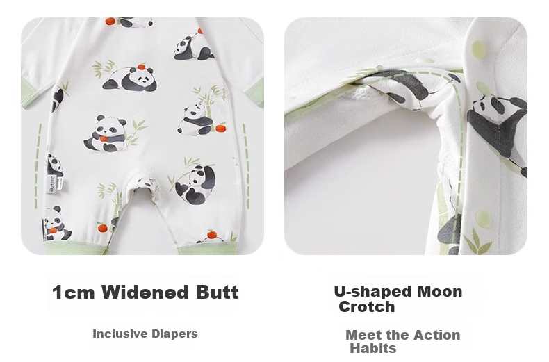 AIBEDILA Baby Romper, Autumn Season, Infant Class A Pure Cotton Onesie, for Boys And Girls, Outdoor Bodysuit, Crawling Suit, Close-Fitting Clothing, Size 80 8