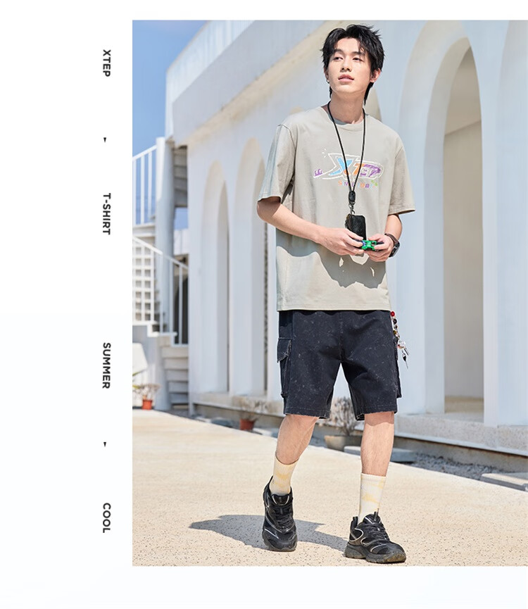 XTEP Summer New Men and Women Cooling Short Sleeve Outdoor Quick-Dry Cotton Sports Breathable T-Shirt 27