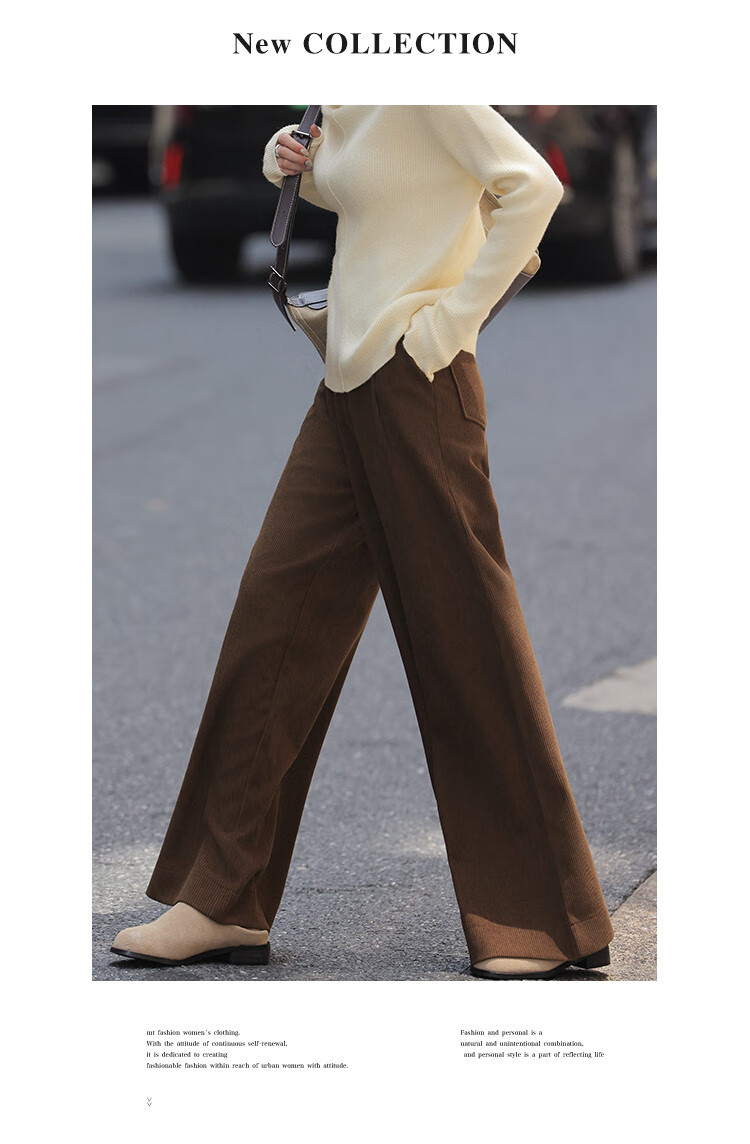 Mt [Casual Style Wide-Leg Pants] Autumn Corduroy Wide-Leg Casual Trousers for Wome 6