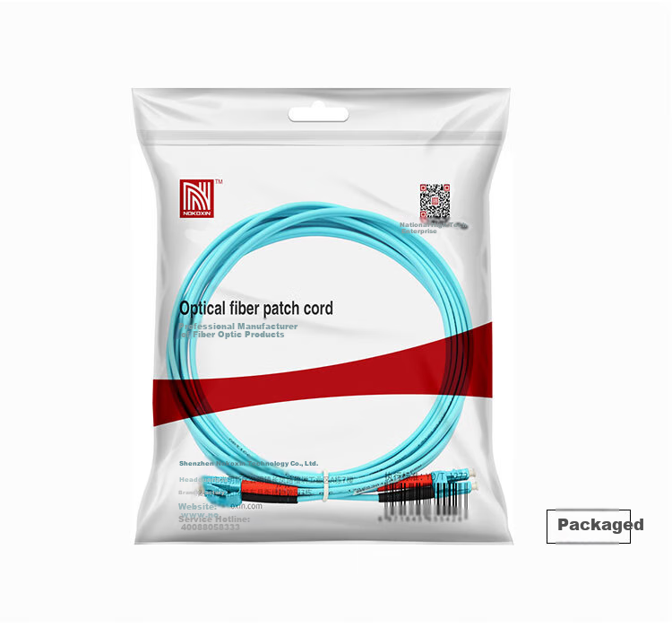 Nokoxin Telecom-Grade 10 Gigabit Multi-Mode Dual-Core Fiber Optic Patch Cable OM3 Multi-Mode Dual-Core Bend-Resistant Pigtail Fiber Optic Module Data Core Computer Room Communication Connection Fiber Optic Pigtail LC-LC, 3 Meters 13