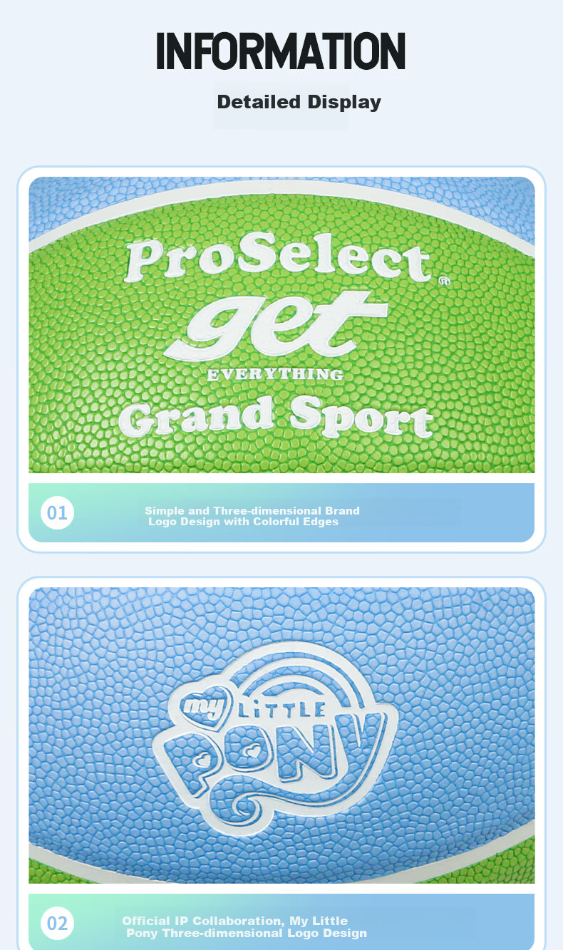 ProSelect Basketball Size 7 Adult Moisture-Absorbing PU Indoor/outdoor Student Youth Training Basketball GLP122 7