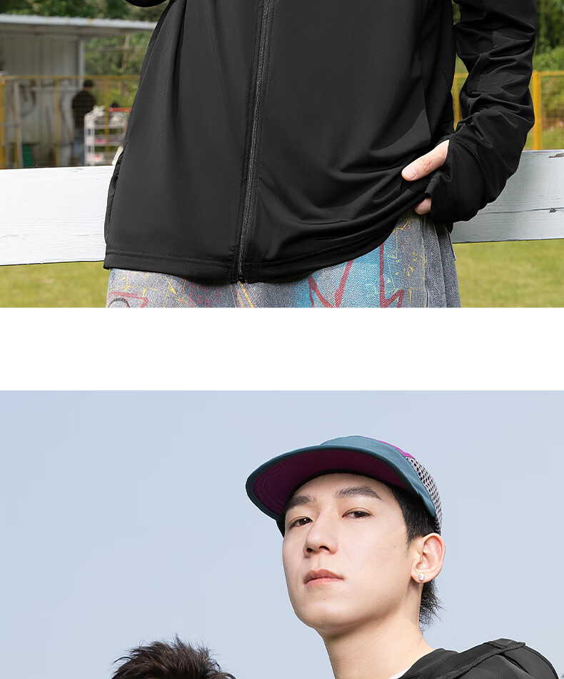 Warrior Men's Summer UPF100+ Sun Protection Jacket with Large Brim, Ice Silk Cooling Coat, Dark Gray, 2XL 27
