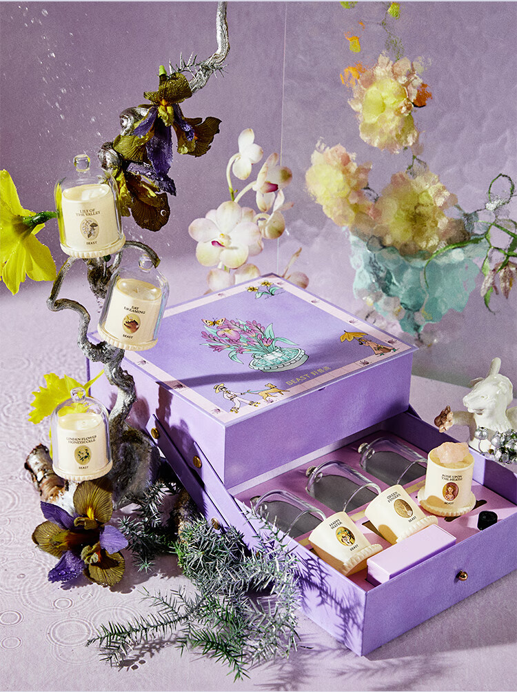 THE BEAST Goddess's Flower Crown Locket Gift Box, Aromatherapy Candle, Indoor Fragrance, Mid-Autumn Festival And Birthday Gift 3