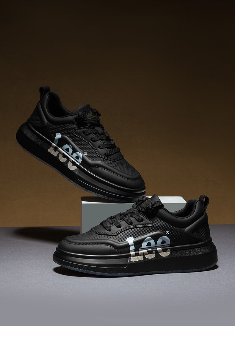 Lee Men's New Fashionable Breathable Casual Shoes, Versatile Low-Top Men's Sneakers, Thick-Soled Height-Increasing Trendy Shoes for Me 7