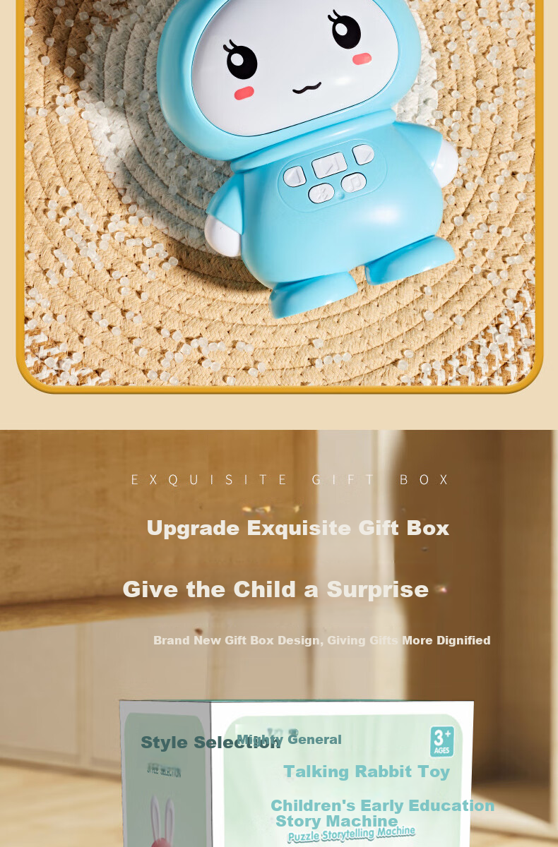 Jiabolan 0-3 Years Old Children's Song Early Education Machine, Infant Toddler Baby Story Machine, Early Education Toy, Boys And Girls Toy, Birthday Gift 9