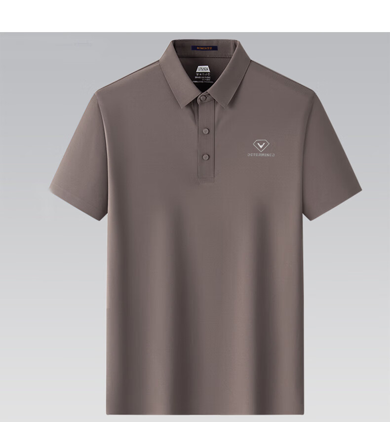 ROMON [Ice Silk High Elasticity + 7A Antibacterial] Sun Protection Short Sleeve Polo Shirt for Men, Summer T-Shirt for Middle-Aged, Cool-Feeling Collared Top 17