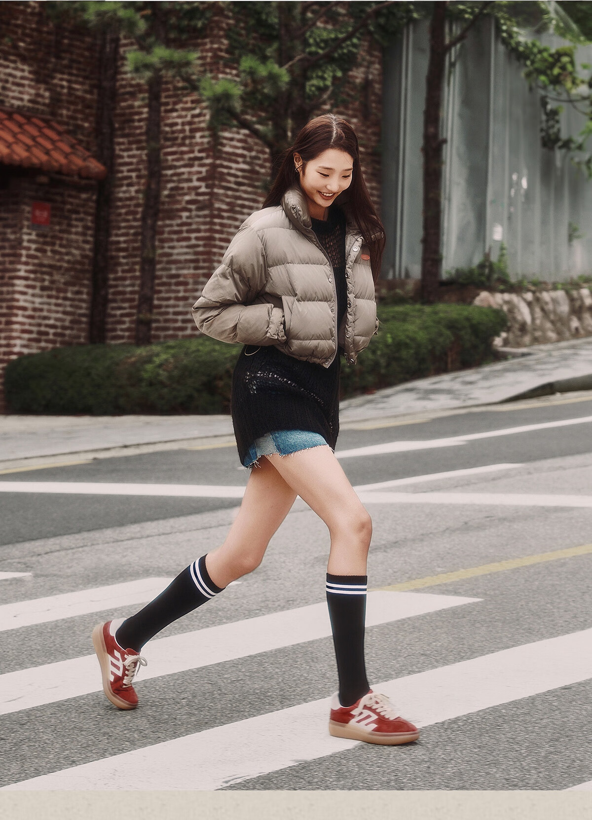 Sasa Su [Celebrity Edition] Spring Summer Thick Sole Sports Casual Sneakers Women Retro Military Training Shoes Macaron ZA65151-30 9