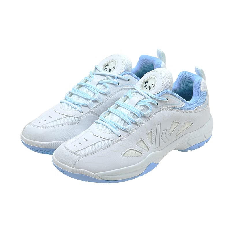 KAWASAKI Badminton Shoes for Men And Women, Shock-Absorbing Wear-Resistant Sports Shoes Panda B3327 Ice Blue Size 36