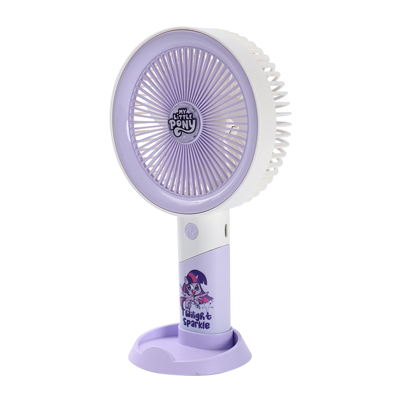 Ouliwen Mini Fan, USB Rechargeable, Three Speed Settings, Low Noise Design, Portable And Compact, for Desktop Or Bed Use, Suitable for Office, Dormitory, Quiet Operation, Student Dormitory, My Little Pony