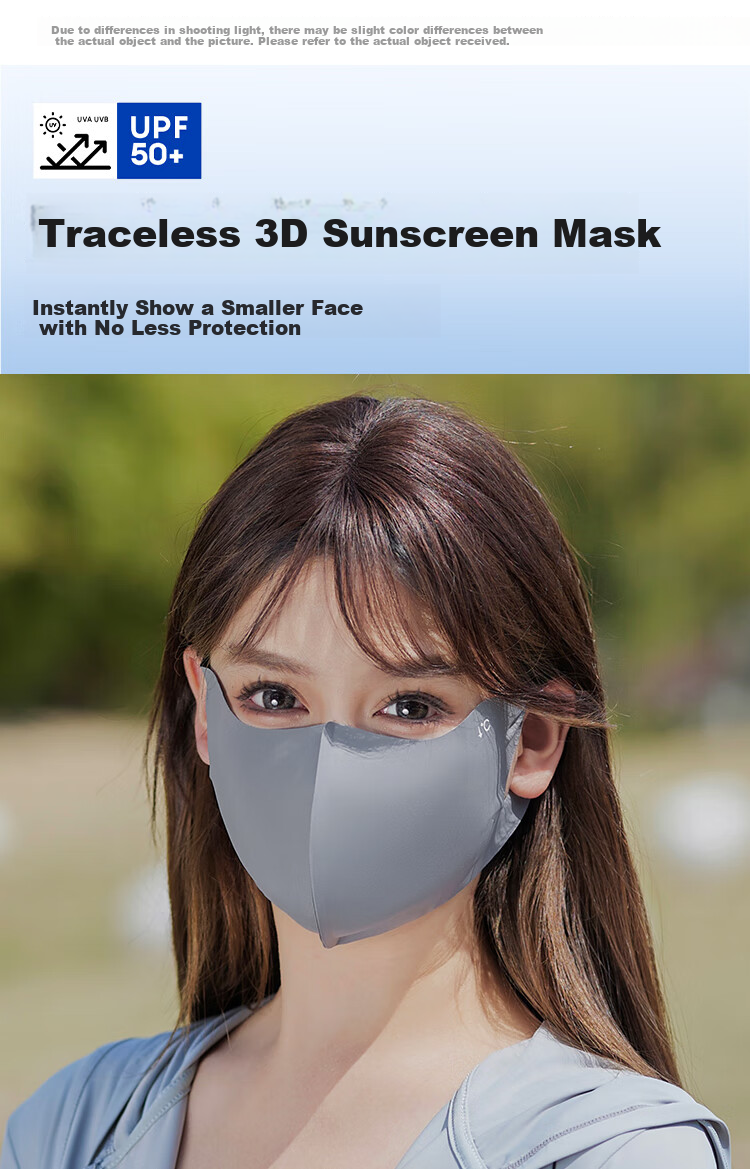 FitonTon Sun Protection Face Mask for Women, Summer UV Protection Mask, Seamless Breathable Cycling Outdoor Driving Sunshade UV Protection Face Shield 1