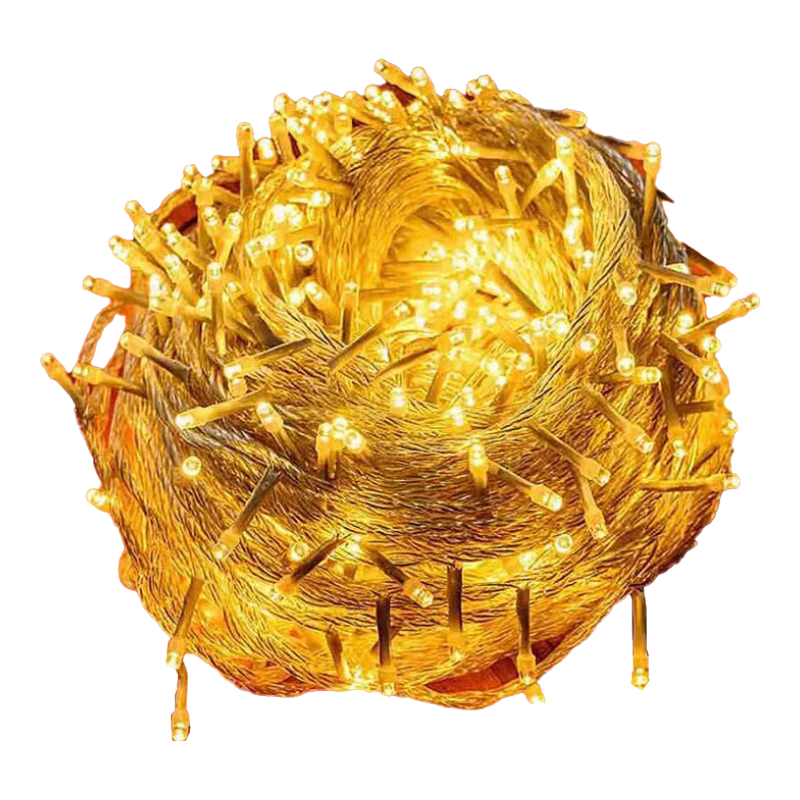 Jingyun Can Starry Sky Small LED String Lights Colorful Festival Decoration Outdoor Waterproof Color Changing Warm White 50m Male Female Connector