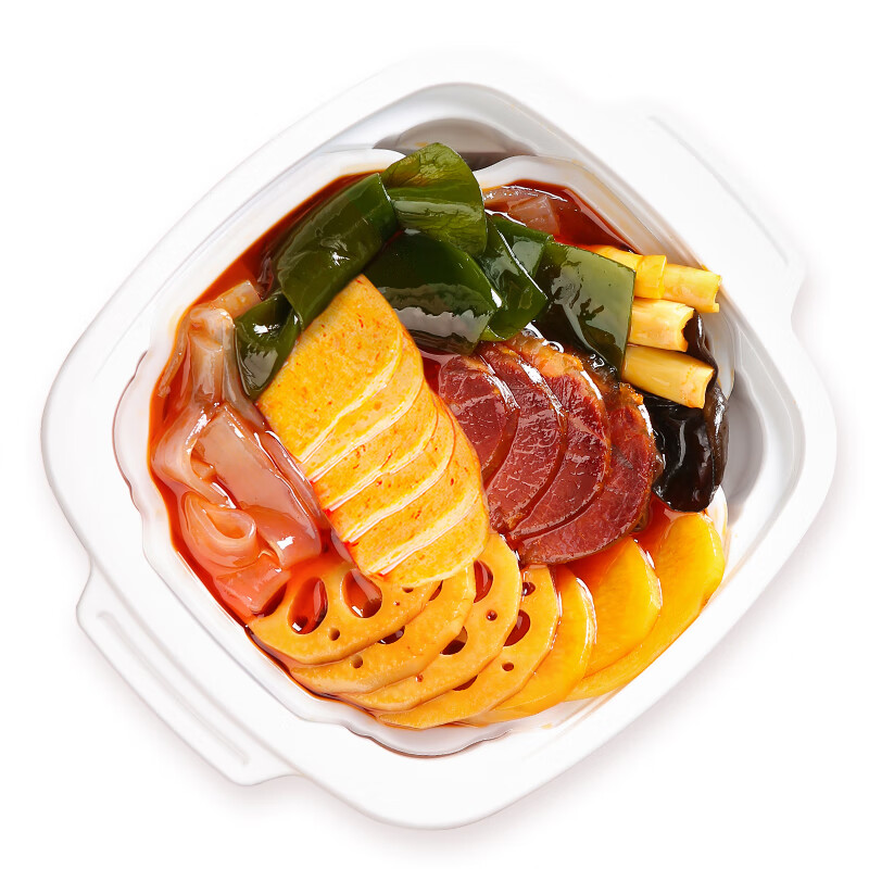 大龍燚自热火锅 方便速食 麻辣小火锅冒菜 肉多多335g+10g 郊游野餐露营