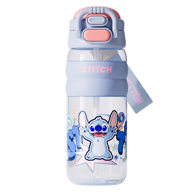 Disney Large Capacity Sports Water Bottle for Children, Stylish Dual-Use Cup for Boys, School Water Bottle for Elementary Students