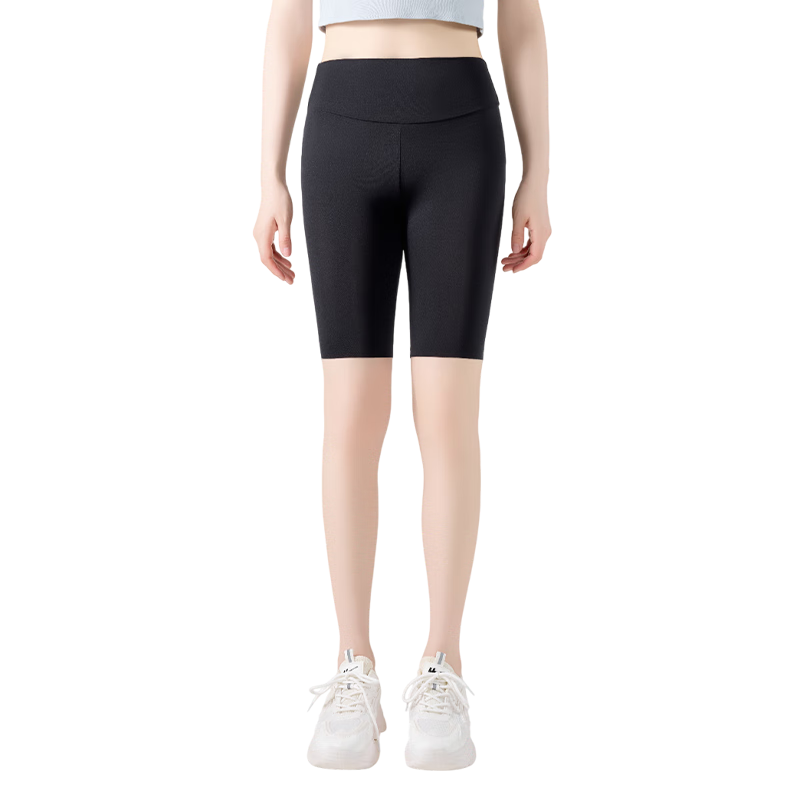 Dushiliren Five-Point Shark Leggings, Ultra-Thin Ice Silk Base Layer Pants, Women's Yoga Fitness Plus Size, Outer Wear New Summer Tight Pants