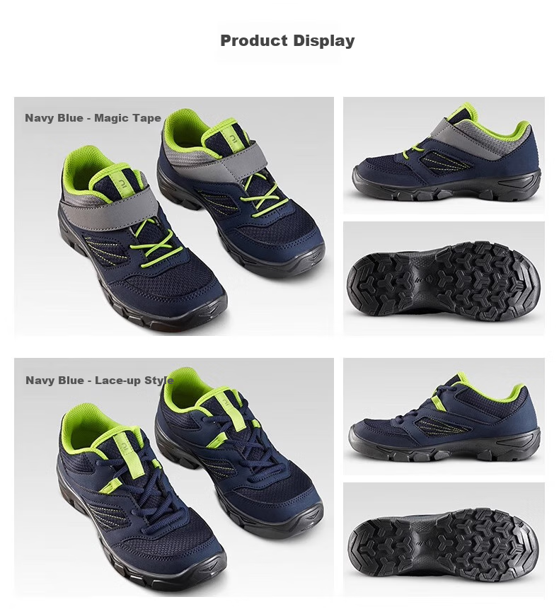 DECATHLON Children's Hiking Shoes, Navy Blue - Velcro, 334102120 4