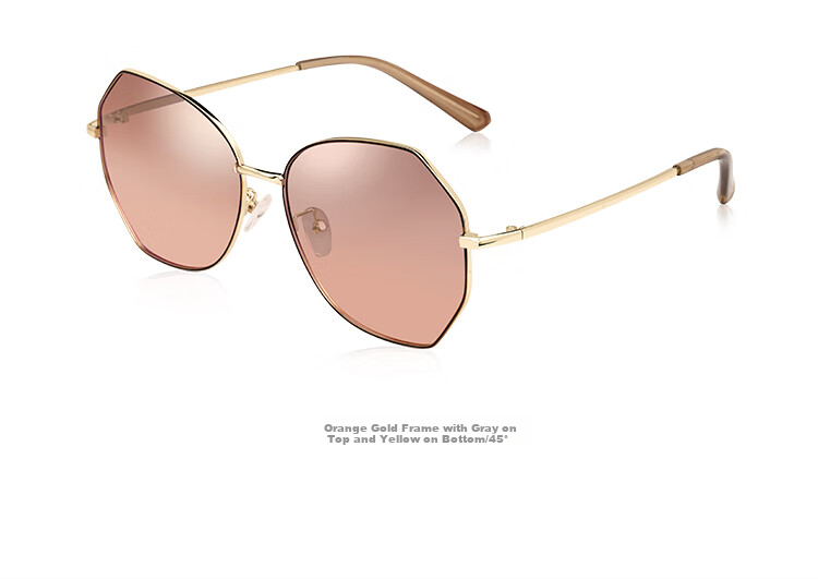 VEGOOS Sunglasses for Women, Korean Style Street Photography Metal Trendy UV Protection Polarized Driving Sunglasses SY8063 14
